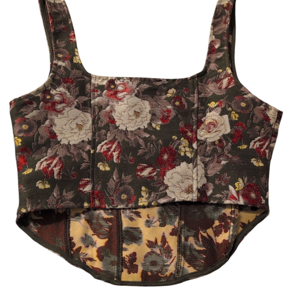 Floral Corset Like Top - Picture 4 of 4